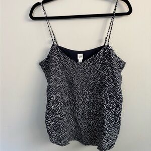 GAP Women's Navy and White polka dot cami tank NWT